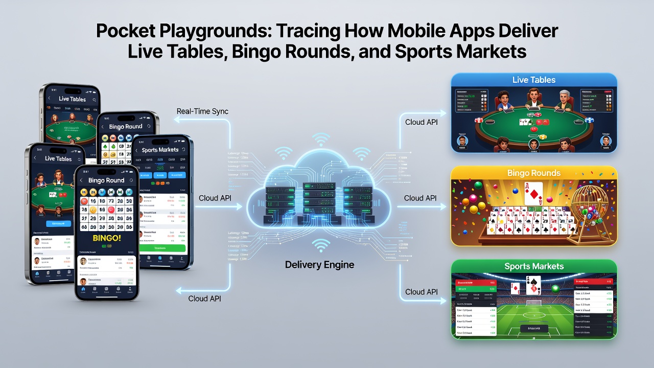 User engaging with sports betting markets and bingo rounds via mobile application