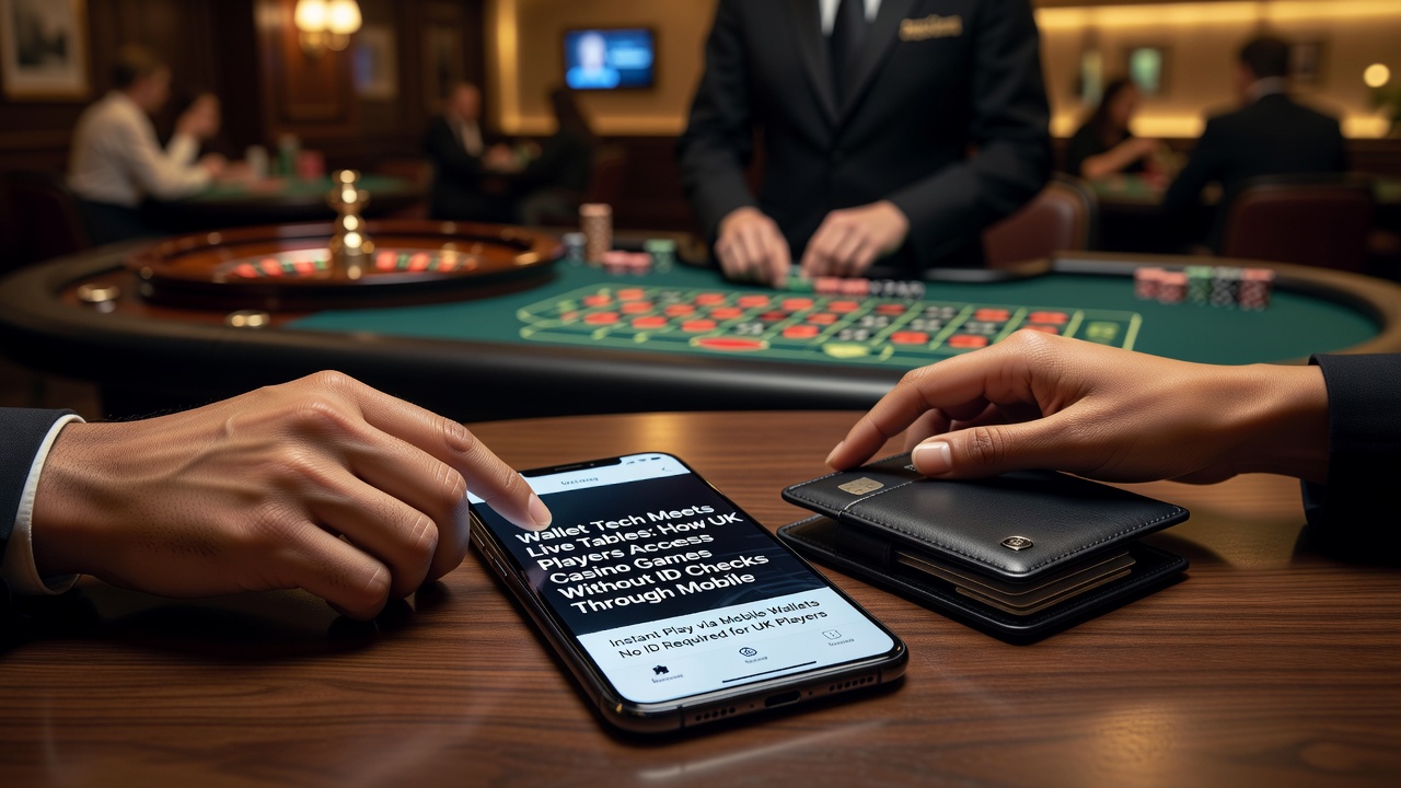 Smartphone displaying live blackjack table alongside digital wallet transaction confirmation